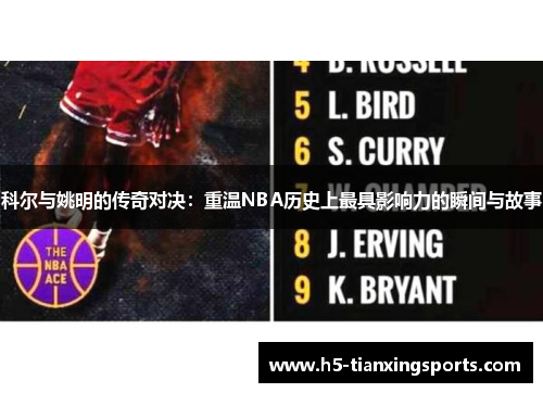 科尔与姚明的传奇对决：重温NBA历史上最具影响力的瞬间与故事